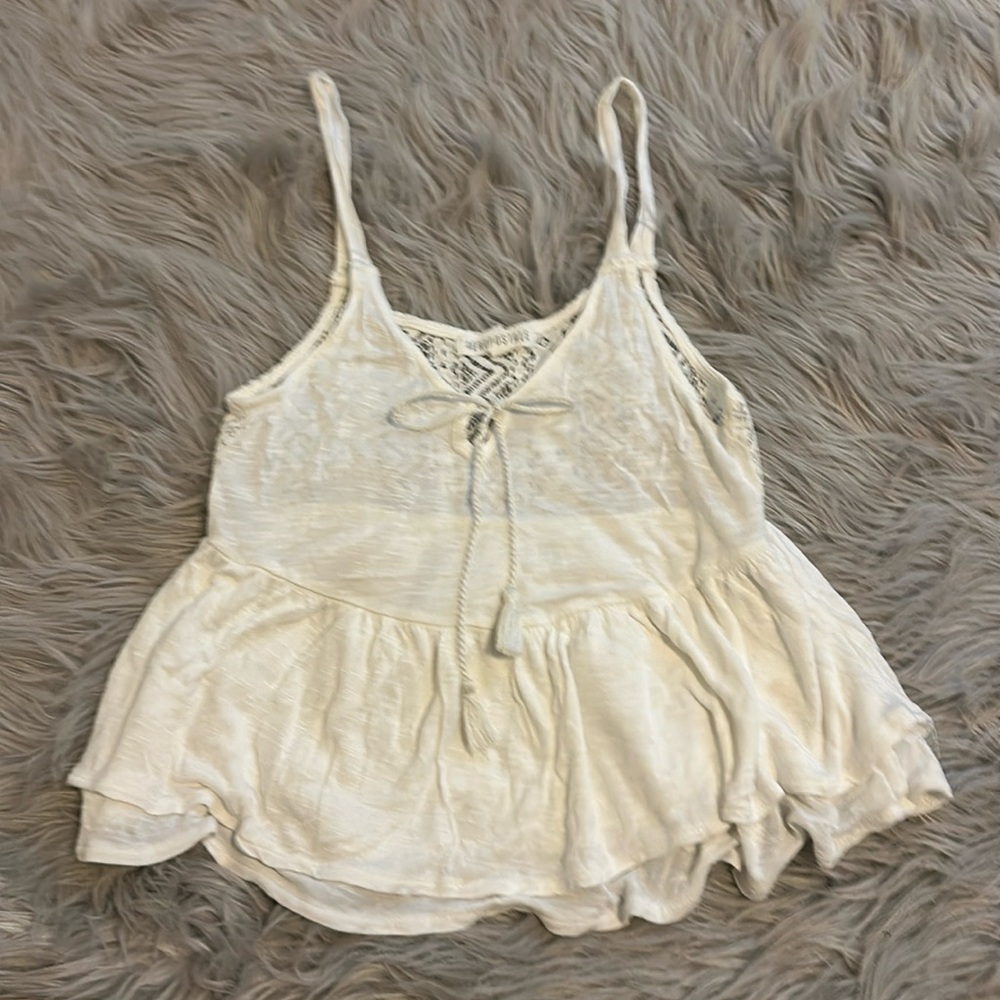Aeropostal cream top, cowgirl, bohemian